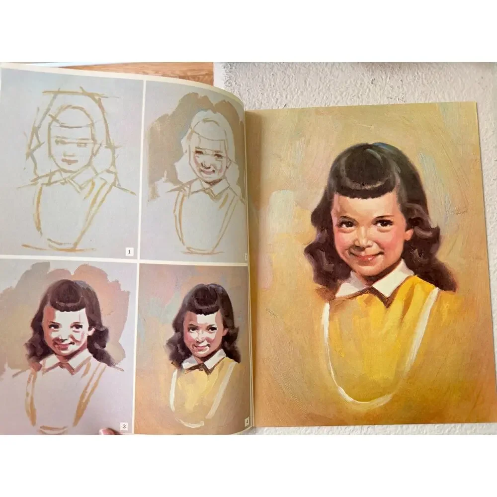 Vintage Walter Foster #65 How to Use Color in Portraits Merlin Enabnit Book